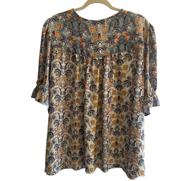 Rose + Olive Floral Boho Pullover Blouse Top Women’s Plus Size 2X - Picture 5 of 5